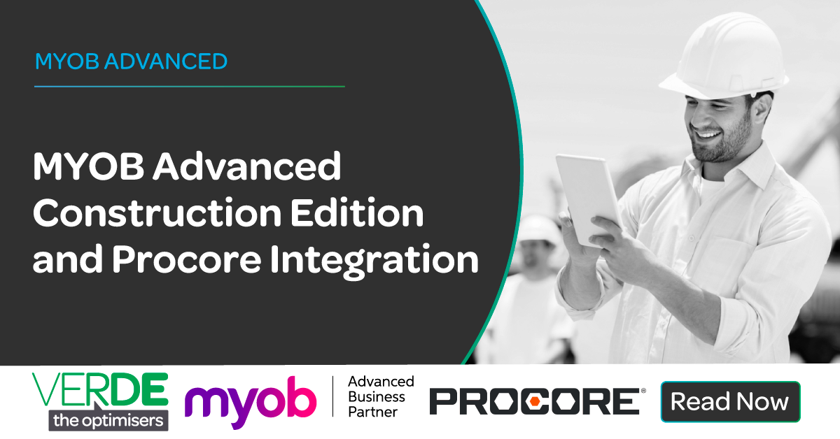 MYOB Advanced Construction and Procore Integration